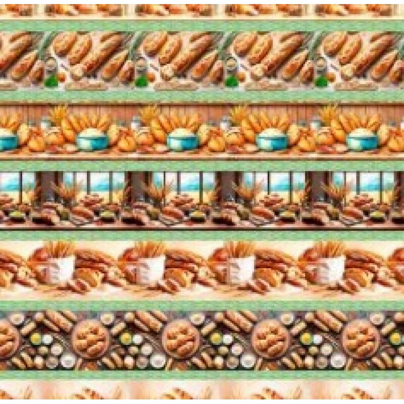 OT25 - TRICOL. COLEÇÃO BARRADOS - BARRADO DE PÃES - 100% ALGODÃO 02669/001