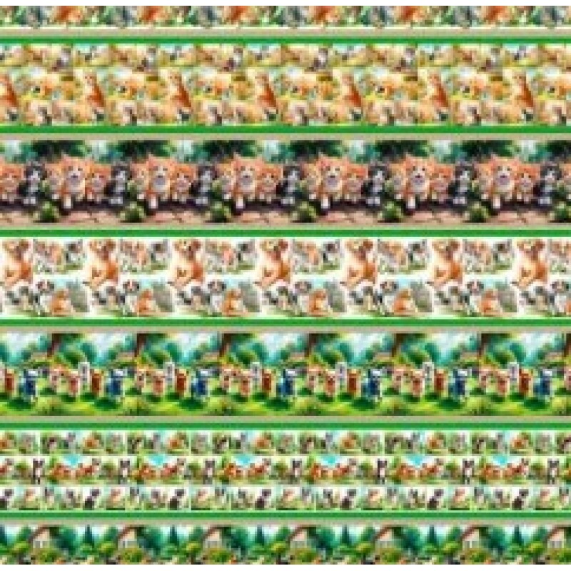 OT25 - TRICOL. COLEÇÃO BARRADOS - CÃES E GATOS 100% ALGODÃO 03067/001