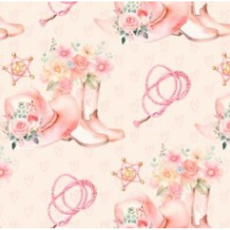 OT25 - TRICOL. COLEÇÃO COUNTRY INFANTIL - CHAPEU E BOTA - 100% ALGODÃO 03079/001