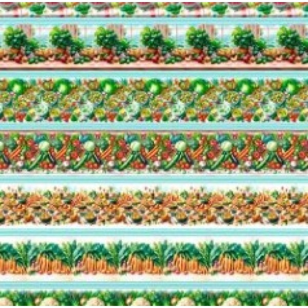 OT25 - TRICOL. COLEÇÃO BARRADOS - LEGUMES III - 100% ALGODÃO 03068/001