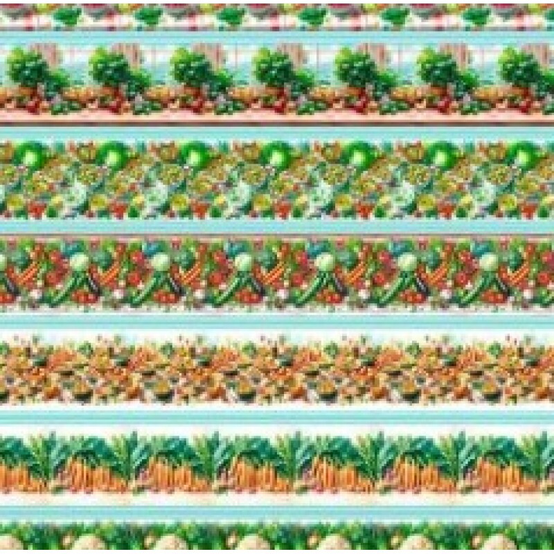 OT25 - TRICOL. COLEÇÃO BARRADOS - LEGUMES III - 100% ALGODÃO 03068/001