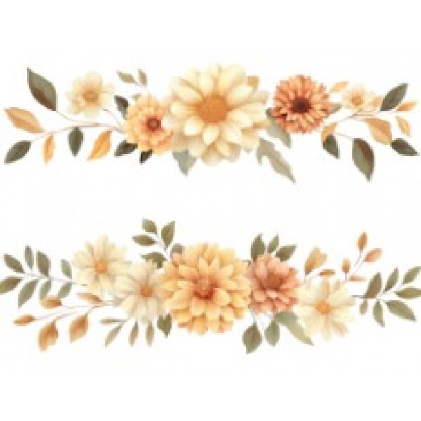 TRANSFER TEXTIL PASSE E CRIE - BARRADO DE BROMÉLIAS