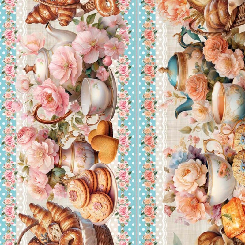 TRICOL. COLEÇÃO BARRADO - BAR BOM DIA - 100% ALGODÃO