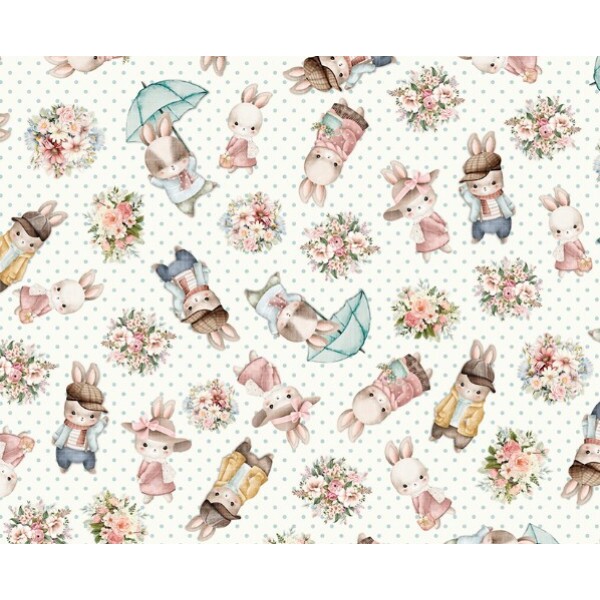 DZ25 - TRICOL. COLEÇÃO PASCOA 2026  POR IVANA MADI - COELHOS - 100% ALGODÃO - 05545-001