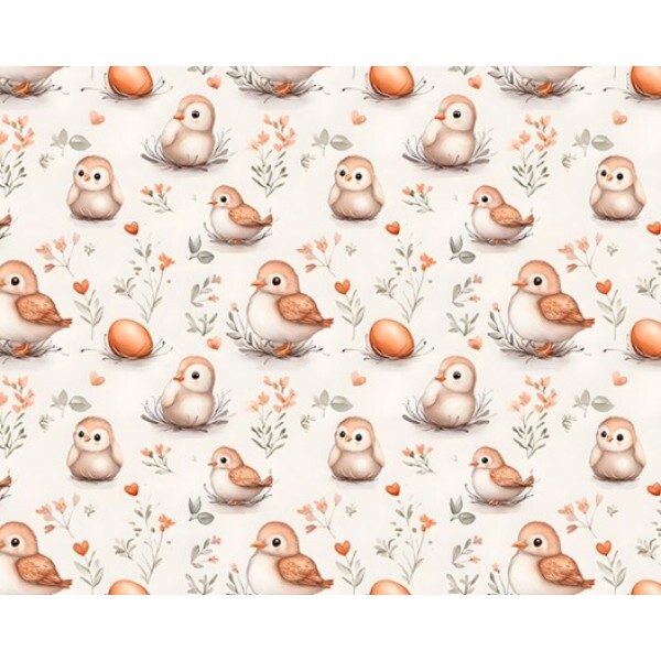 DZ25 - TRICOL. COLEÇÃO LITTLE BUNNIES PASCOA 2026 - PINTINHOS E OVOS 02377/001