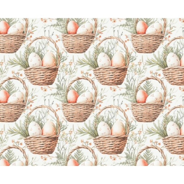 DZ25 - TRICOL. COLEÇÃO PASCOA 2026 - CESTA DE OVOS - 100% ALGODÃO 04174-001