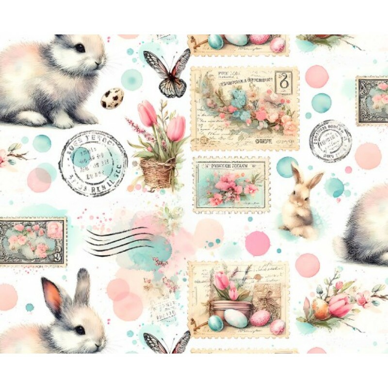 DZ25 - TRICOL. COLEÇÃO PASCOA 2026 - COELHOS E SELOS - 100% ALGODÃO 04238-001