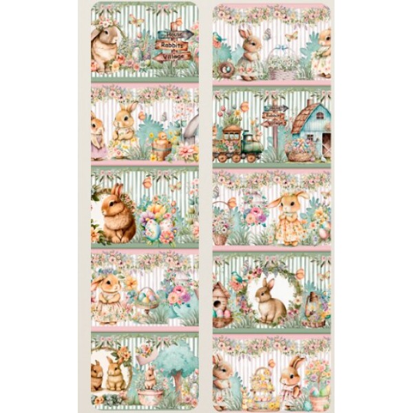 TRICOL. COLEÇÃO PASCOA - BARRADO - 100% ALGODÃO A3946-001