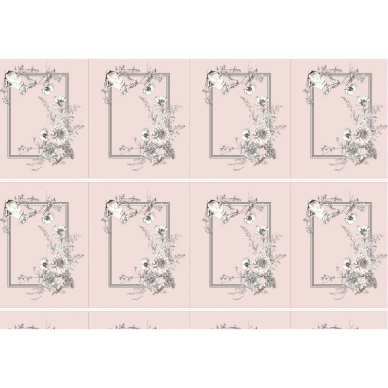 SARJA HIDRORREPELENTE PÁSCOA 2026  - STORIA STAMPA - AMERICANO SILVESTRE ROSA - 100% ALGODÃO - A0657-001