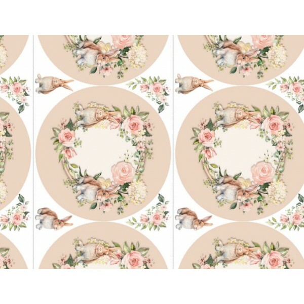 COL/ EASTER PARTY - TRIC. DIGITAL PASCOA 2025 - JOGOS DE SOUSPLAT BEGE -( 1,50 x 0,50cm) - ( 81405 VAR,01 ) - C