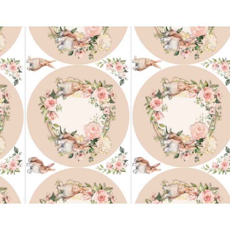 COL/ EASTER PARTY - TRIC. DIGITAL PASCOA 2025 - JOGOS DE SOUSPLAT BEGE -( 1,50 x 0,50cm) - ( 81405 VAR,01 ) - C