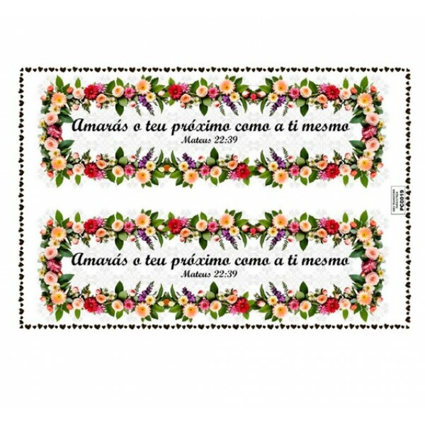 TRANSFER TEXTIL PASSE E CRIE - AMARÁS O TEU PRÓXIMO COMO A TI MESMO