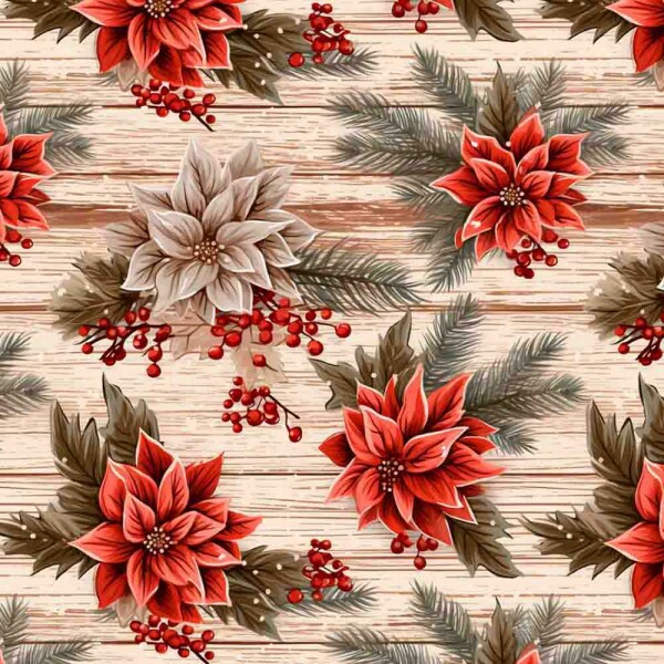 AG25 - SARJA DIGITAL HIDRORREPELENTE - HIBISCO FUNDO MADEIRA - 100% ALGODÃO 00369/001