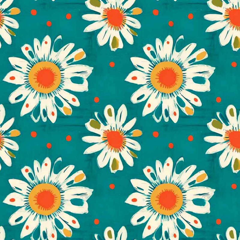 ST25 - TRICOL. COLEÇÃO MODERN GEESE - MARGARIDA GRANDE - 100% ALGODÃO 01885/001