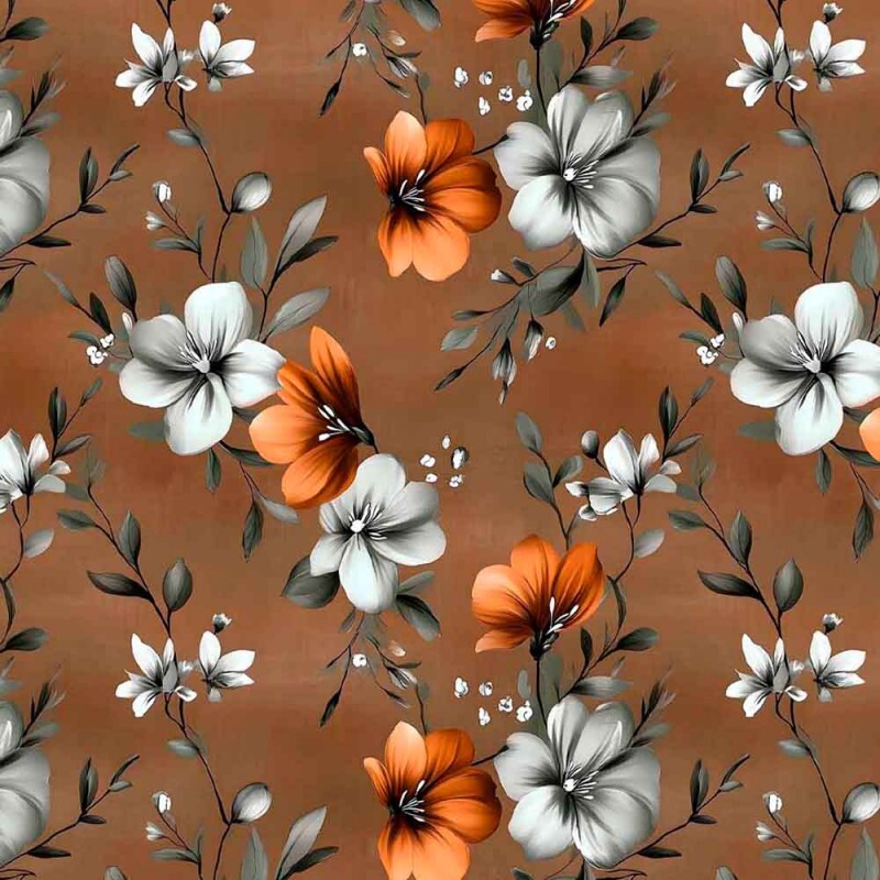 ST25 -TRICOL. COLEÇÃO AMBER WINGS - FLORAL PEQUENO - 100% ALGODÃO 01940/001