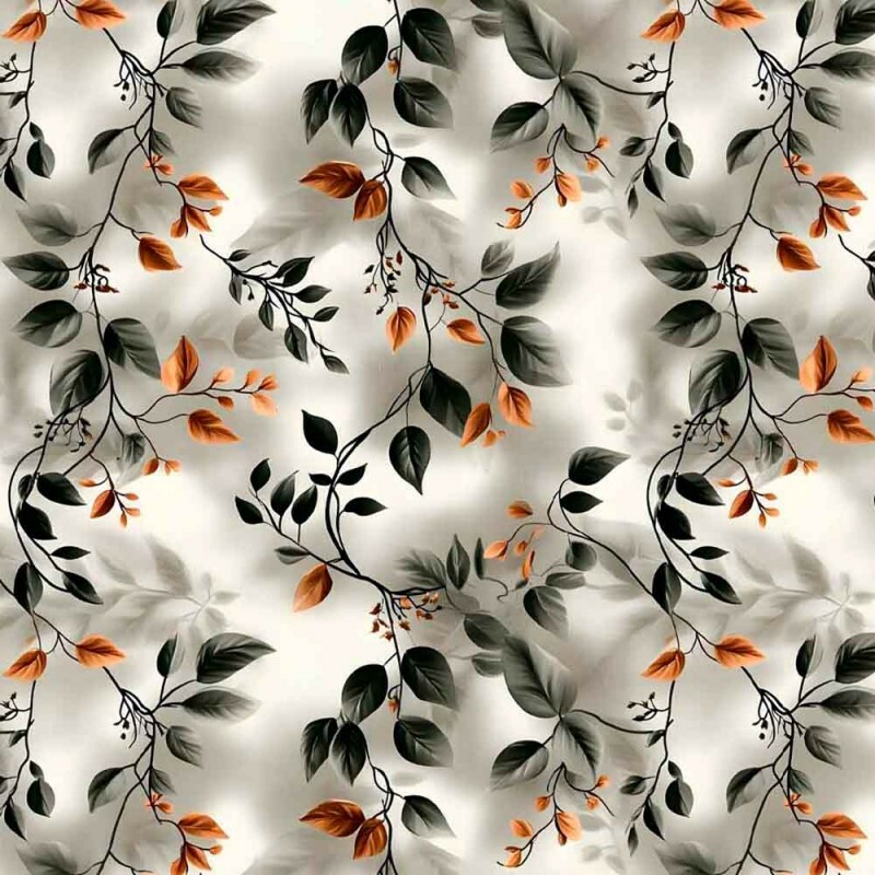 ST25 -TRICOL. COLEÇÃO AMBER WINGS - RAMOS FUNDO CLARO - 100% ALGODÃO 01945/001